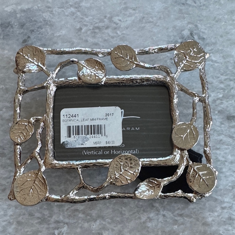 Michael Aram Botanical Lead Mini Photo Frame